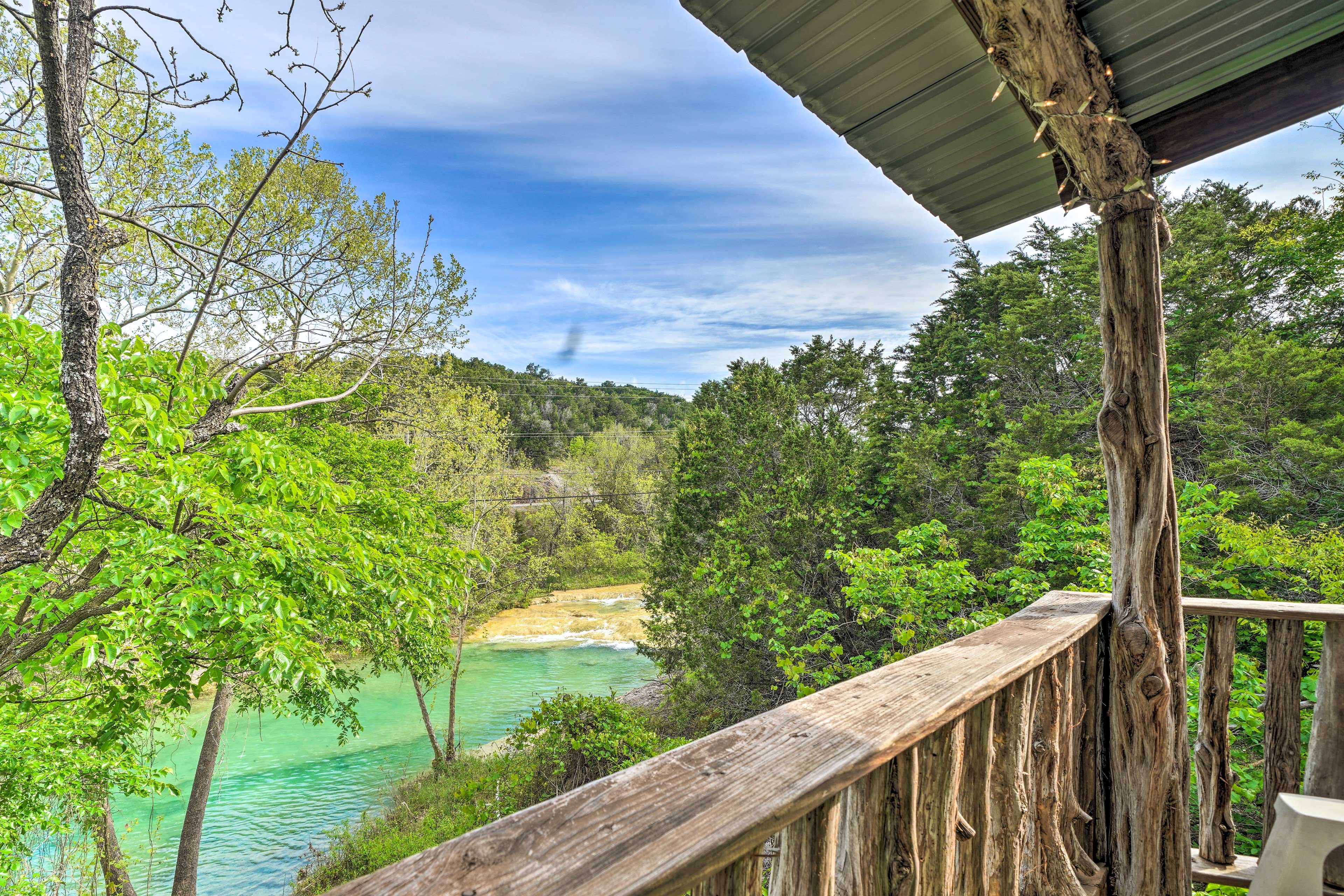 River from cabin